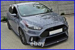 Front Diffuser Splitter V2 Maxton Design Gloss Black ABS for Ford Focus Mk3 Rs