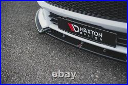 Front Diffuser Splitter V4 Maxton Design Gloss Black for Ford Focus St Mk3 FL