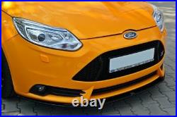 Front Diffuser Ver. 2 (gloss Black) Fits For Ford Focus Mk3 St Preface (2012-14)