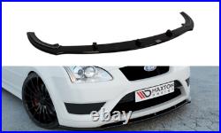 Front Diffuser (gloss Black) Fits For Ford Focus Mk2 St Preface (2004-2007)