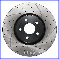 Front Drilled Grooved 320mm Brake Discs For Ford Focus Mk3 2.0 St Tdci 2012-2017