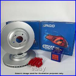 Front Pagid OE Brake Discs & EBC Redstuff Pads for Ford Focus MK3 ST 250