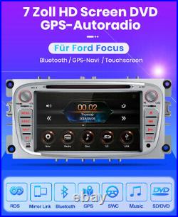 Für Ford Focus Mondeo C-MAX S-MAX Galaxy 7Autoradio GPS Navi Sat CD DVD BT DAB+