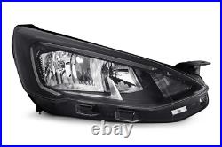 Headlight Fits Ford Focus Mk4 Headlight LED DRL Chrome Black Right Drivers Side Headlight Fits Ford Focus Mk4 Headlight LED DRL Chrome Black Right Drivers Side