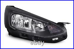 Headlight Fits Ford Focus Mk4 Headlight LED DRL Chrome Black Right Drivers Side Headlight Fits Ford Focus Mk4 Headlight LED DRL Chrome Black Right Drivers Side