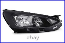 Headlight Fits Ford Focus Mk4 Headlight LED DRL Chrome Black Right Drivers Side Headlight Fits Ford Focus Mk4 Headlight LED DRL Chrome Black Right Drivers Side