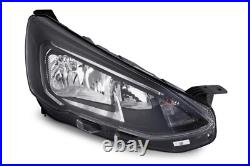 Headlight Fits Ford Focus Mk4 Headlight LED DRL Chrome Black Right Drivers Side Headlight Fits Ford Focus Mk4 Headlight LED DRL Chrome Black Right Drivers Side