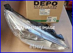 Headlight Front Right Fits Ford Focus Mk3 Chrome Surround Trupart Hl1236