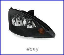 Headlight right for FORD FOCUS MK1 2001 2002 2003 2004 front lamp black VP1370P