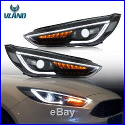 LED DRL For Ford Focus RS GT MK3 Headlight 2015-up Dynamic Sequential Headlights