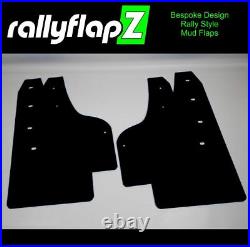 Mud Flaps & Fixing Kit to fit FORD FOCUS RS MK3 Black 4mm PVC Satin-Matt RS-NB