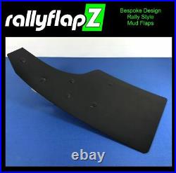 Mud Flaps & Fixing Kit to fit FORD FOCUS RS MK3 Black 4mm PVC Satin-Matt RS-NB