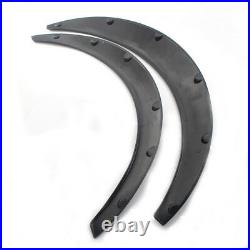 New 4X Gloss Black Car Wheel Eyebrow Arch Trim Lip Strip Fender Flare Protector