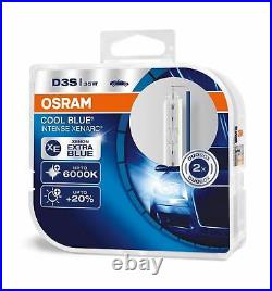 Osram D3S Cool Blue Intense XENARC 6000K HID Xenon Gas Bulbs 66340CBI-HCB Twin
