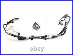 Power Steering Pump + High Pressure Pipes + One Use Nut for Ford Focus 2004-2011