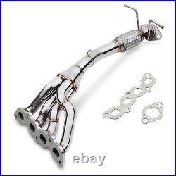 Stainless Steel 4-1 Front Bypass Pipe Exhaust Manifold Ford Focus Mk2 1.4 1.6