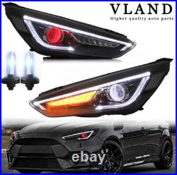 VLAND LED Headlights+Bulbs for Ford Focus 2015-2017 2018 Demon Eyes withSequential VLAND LED Headlights+Bulbs for Ford Focus 2015-2017 2018 Demon Eyes withSequential