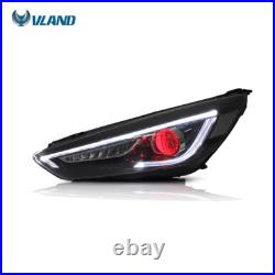 VLAND LED Headlights+Bulbs for Ford Focus 2015-2017 2018 Demon Eyes withSequential VLAND LED Headlights+Bulbs for Ford Focus 2015-2017 2018 Demon Eyes withSequential