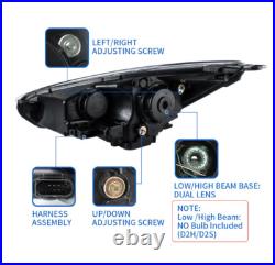 VLAND LED Headlights+Bulbs for Ford Focus 2015-2017 2018 Demon Eyes withSequential VLAND LED Headlights+Bulbs for Ford Focus 2015-2017 2018 Demon Eyes withSequential