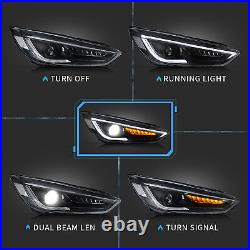 VLAND LED Headlights for Ford Focus 2015-2017 Front Lamps Sequential Indicators