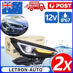 VLAND LED Headlights for Ford Focus 2015-2017 Front Lamps Sequential+LED Bulbs