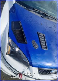 WRC style bonnet vents, with mesh Ford Focus mk2 PFL inc ST pre facelift