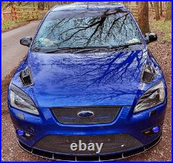 WRC style bonnet vents, with mesh Ford Focus mk2 PFL inc ST pre facelift