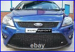 ZUNSPORT BLACK FRONT FULL LOWER GRILLE SET for FORD FOCUS ST 08MY 2008-10